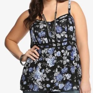 Torrid Floral Babydoll Tank
